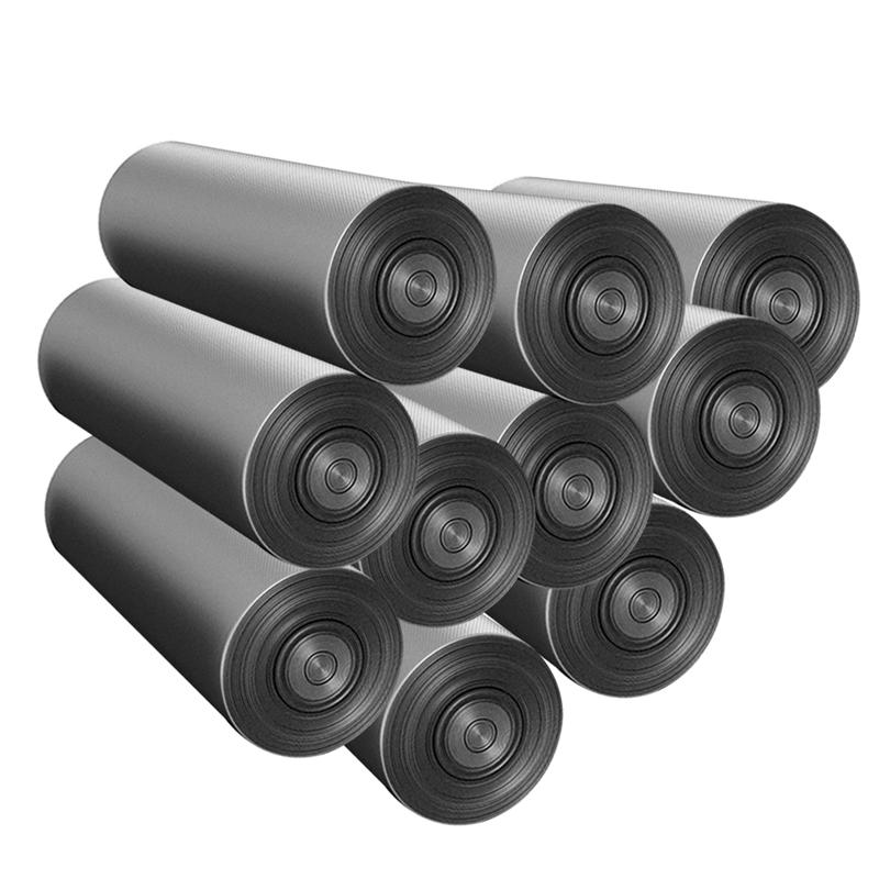 10 rullaa  of 200 kpl kertakäyttöisiä roskapusseja litteä suu auki roskapussit roskapussit paksuus roskapussit kotitoimistoon: Harmaa