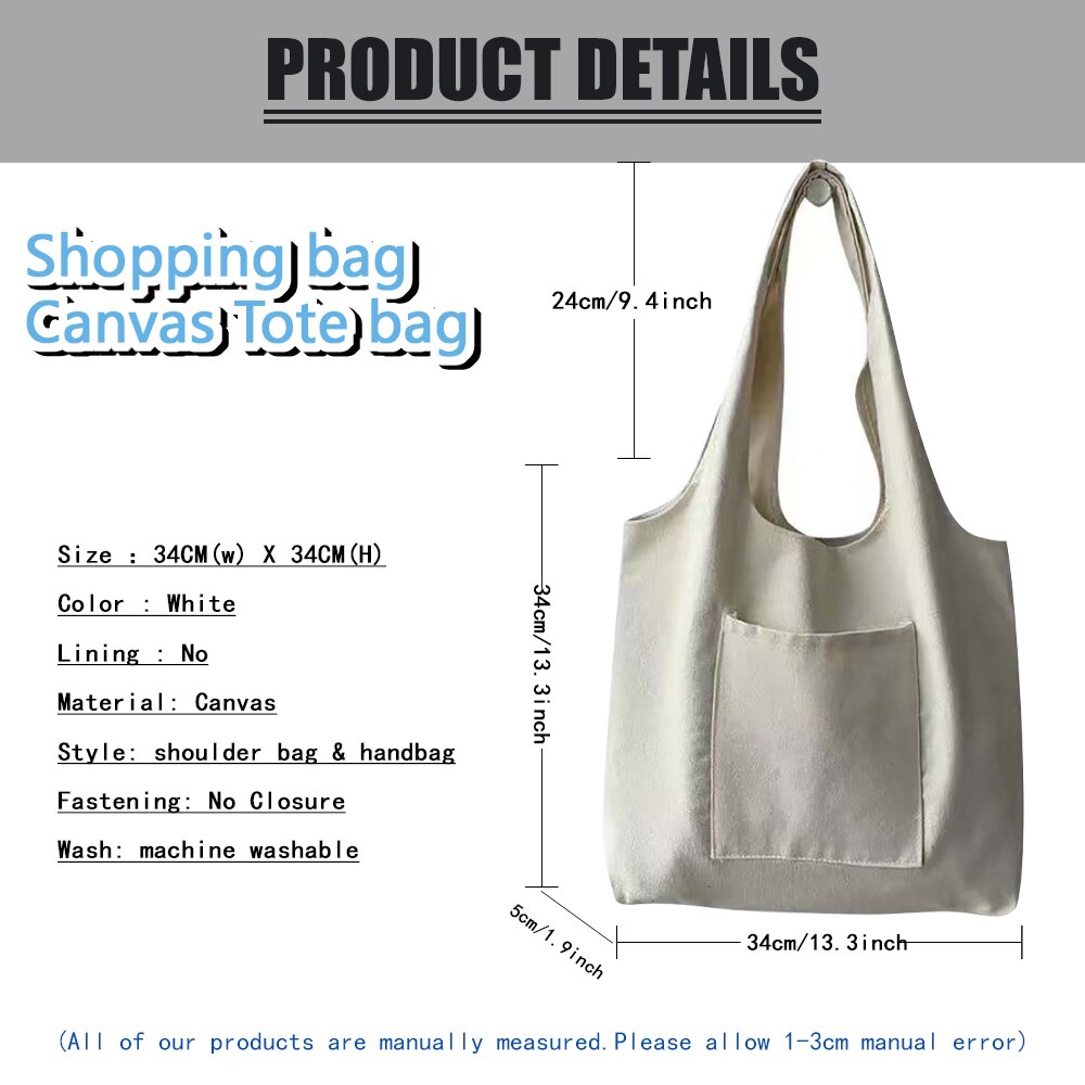 Vrouwen Boodschappentassen Canvas Forens Vest Bag Herbruikbare Kruidenier Handtassen Eco Messenger Tote Shopper Tas