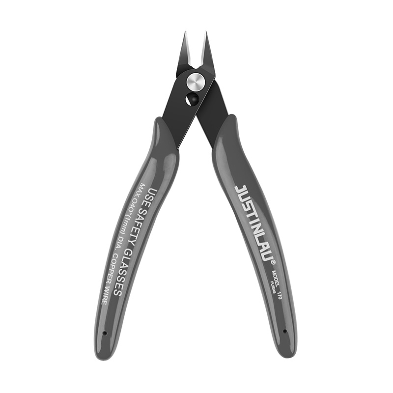 Diagonale tang Tang van koolstofstaal Elektrische draad Kabelscharen Snijden Zijkniptang Flush Tang Nipper Handgereedschap: Grey