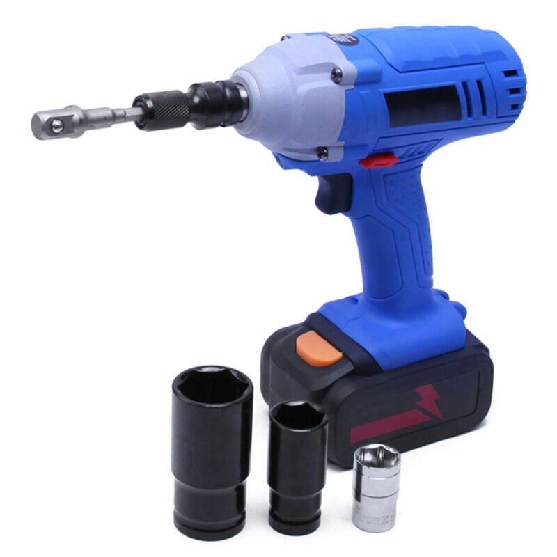 1 stk topnøgle topnøgle adapter skruenøgle sæt drev konverter slagværktøj 1/2 tommer kvadratisk  to 1/4 tommer unbrakonøgle