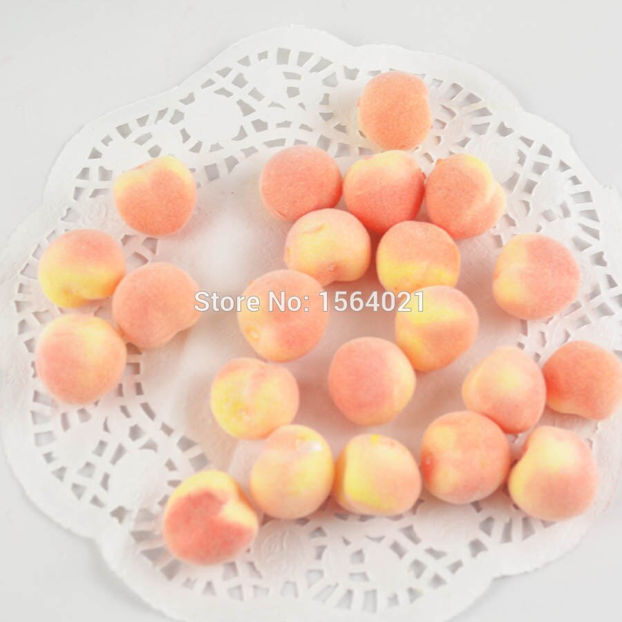 18*15mm mini Foam Kunstmatige Vruchten Kleine wilde perzik voor Home decorations 40 stks/partij
