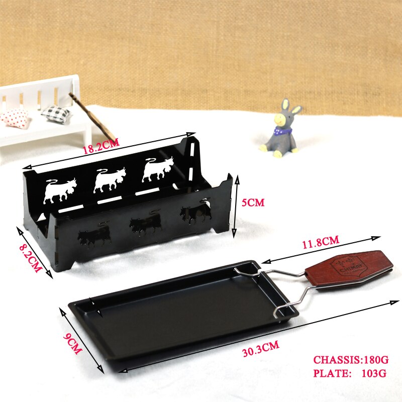 Queijo Suíço BEEMSK Torrefadores Prático Gadgets punho De Madeira mini antiaderente assadeira CHURRASCO forno Queijo