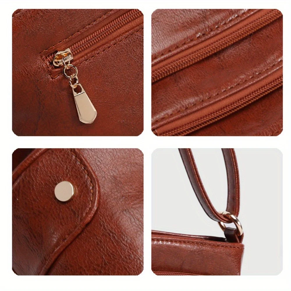 Klassieke effen kleur enveloptas Emmertas zomer meerlaagse schoudertas retro klassieke tas met grote capaciteit