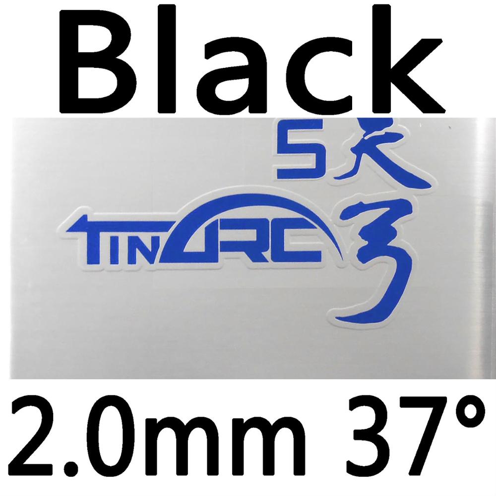 DHS TinArc5 TinArc-5 TinArc 5 granos en tenis de mesa o goma de PingPong con esponja: black 2.0mm H37