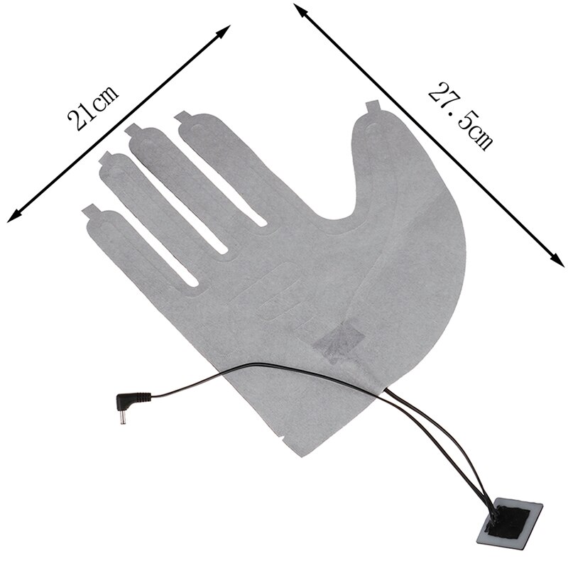 Luva elétrica portátil de aquecimento, 5v para motocicleta, anti-adesivo, inverno, térmica, acessórios com dedos quentes, dobrável