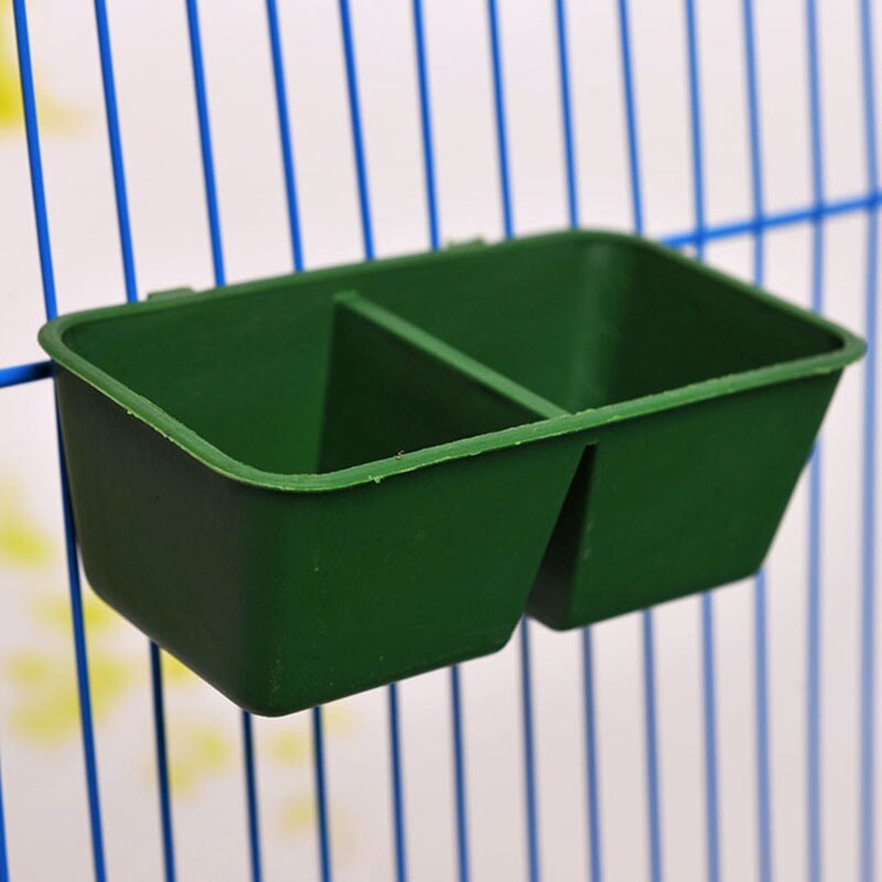Double Lattice Bird Cage Hamper Water Box Bird Food Bowl Feeder Supplies Cylinder Tank Bird Cage Hamper Water Box Accessories