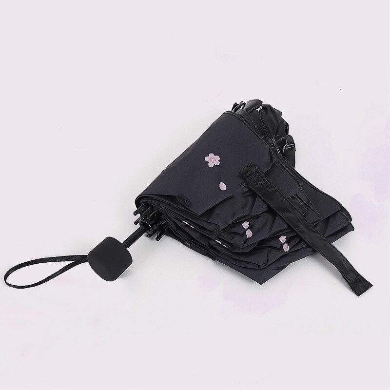 TRAVEL Anti-UV Windproof Rain Modish Sun Girl Parasol Pocket Umbrellas Flower Star Folding Umbrella For Women Brand