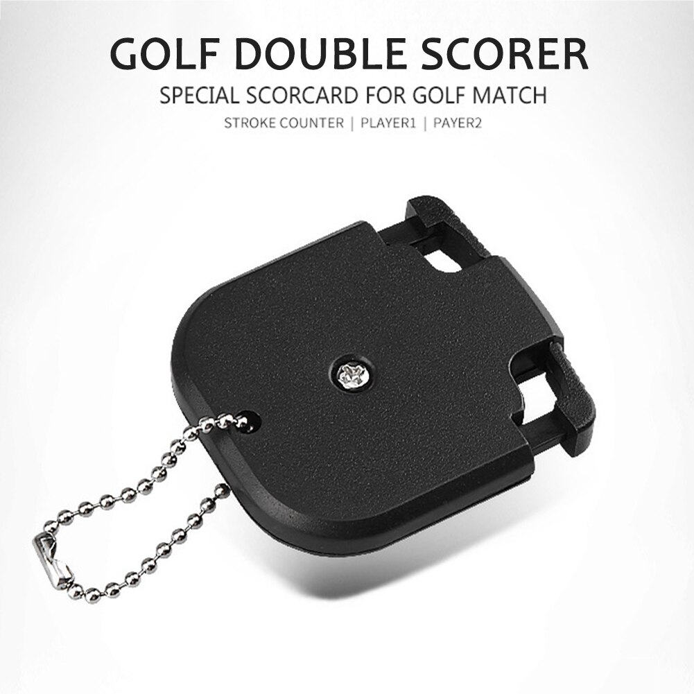 Mini Golf Shot Count Stroke Putt Score Counter Two Digits Scoring Keeper With Key Chain Golf Training Aids Golf Accessory