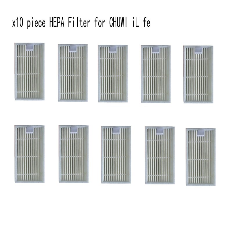 10 Stuks Hepa Filter Voor Stofzuiger Chuwi Ilife V5s Ilife V5 Pro V1 V3 V3 + V5pro Ilife X5 robot Stofzuiger Onderdelen