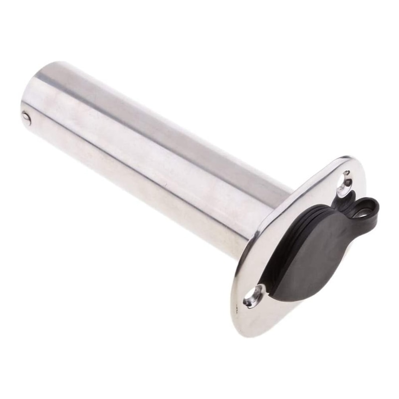 2Pcs Stainless Steel 316 Boat Fishing Rod Holder Flush Mount Rod Pod
