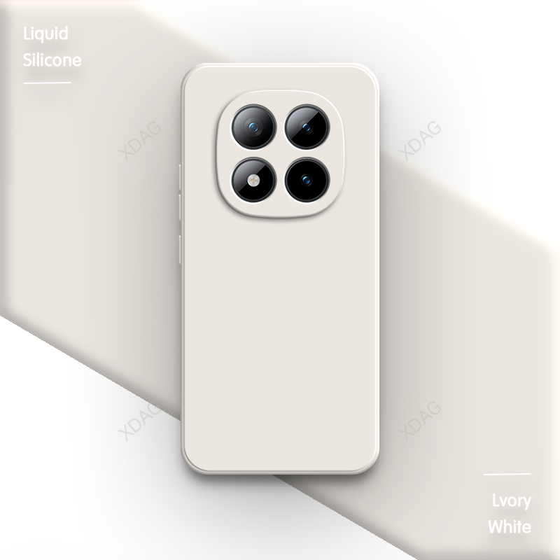 Original Phone Case for Xiaomi Redmi Note 15 Pro Plus Pro+ Note15 15Pro 5G Liquid Silicone Soft Simple Back Cover Funda Carcasas: Orange / Redmi note 15 pro 5g