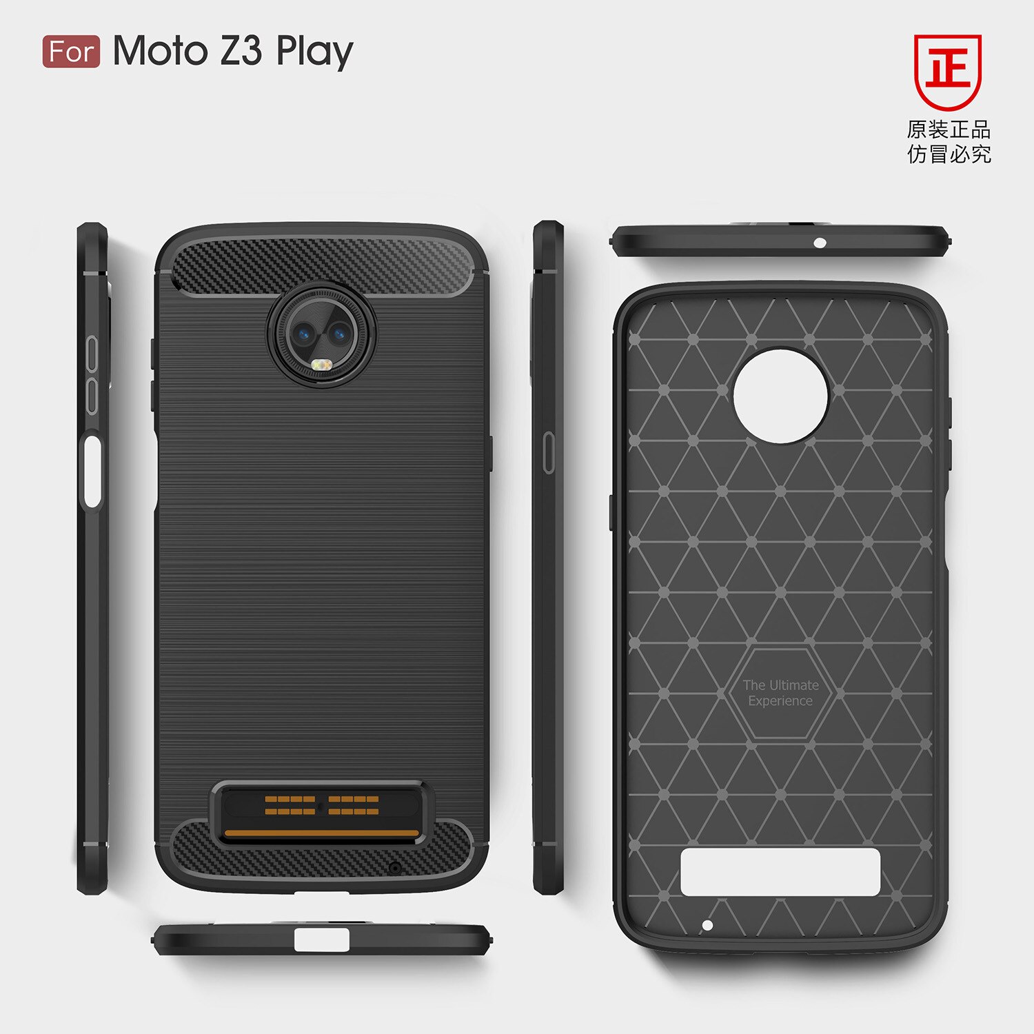 Carbon Fiber Case For Motorola Moto Z3 Play Moto Z2 Play Moto Z Play Case Luxury Soft TPU Cover Shell