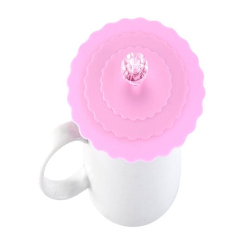 Leuke Silicone Anti-Dust Bowl Cover Vruchten Sieren Water Drinkbeker Deksel Cup Seals Glazen Mokken Cap Diameter Keuken bar Benodigdheden