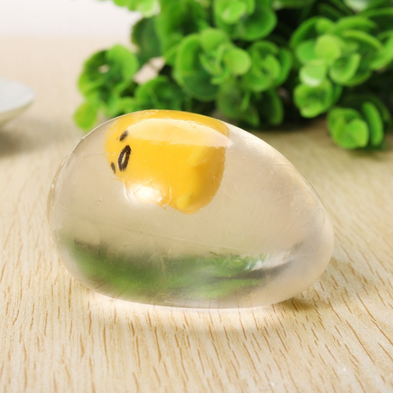 Lazy Egg Squeeze Toys Anti Stress Venting Ball Fun Squeeze Squishy Stress Reliever Kids Adult Lazy Egg Yolk Stress Reliever