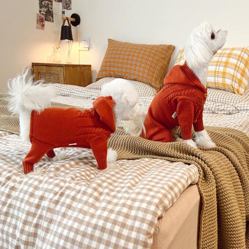 Pull tricoté pour chien, vêtements d'hiver, – Grandado