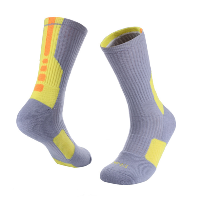 Ushine Basketbal Sokken Kussen Basketbal Sokken Athlethic Crew Sokken Voor Jeugd Meisjes Mannen Vrouwen: MJgrey