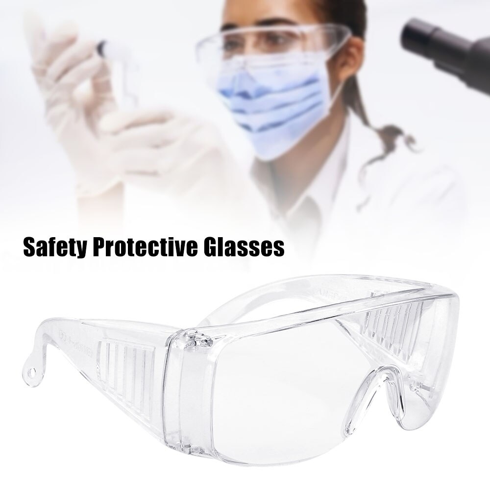 Anti-Niezen Vloeibare Anti-Fog Veiligheidsbril Oogbescherming Anti-Druppels Winddicht Opvouwbare Verstelbare Lab Bril Clear lens