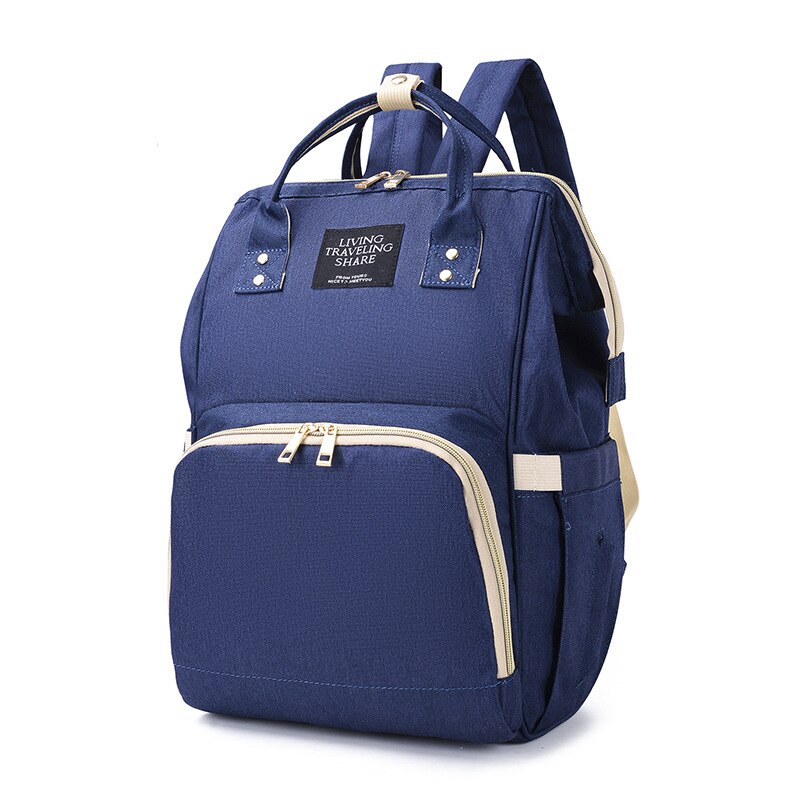 Diaper Bag Style Mummy Nursing Backpack Large Capacity Multi-functional Mom and Baby Mommy Bag Backpack: Dark Blue