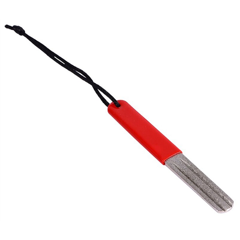 Red Diamond Grinding Machine Double-sided Groove For Fly Fishing Stone Grinding Han Sharpening Grinding Accessories Gear Fi H0F1