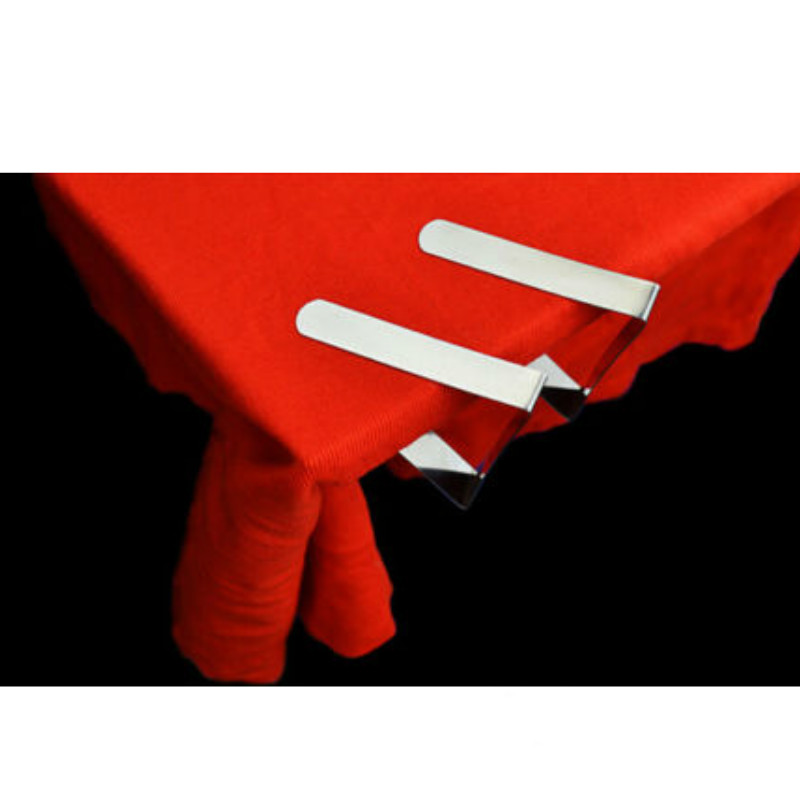 6 stk kort bordholder rustfrit stål dug clips stof cover klemmer dug fixator for at forhindre glidning holdbart