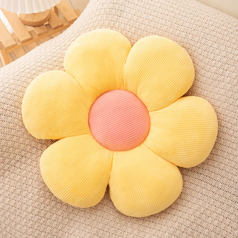 Oreiller tournesol, coussin de siège marguerite, tapis de fleurs, tapis de bureau, tapis en peluche, de Noël, Halloween, de Thanksgiving: Rouge / 70x70cm