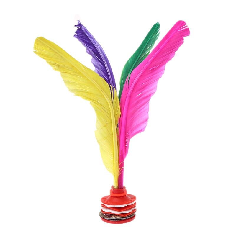 Volant de sport Jianzi chinois, plume colorée, jouet de sport, jeu, pied, coups de pied