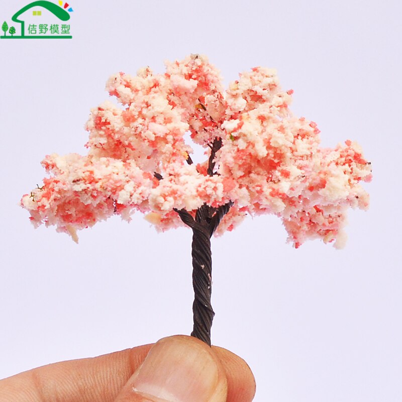 8Pcs 65Mm Miniaturas Arbre Ijzerdraad Bloem Bomen Architectonisch Trein Zand Tafel Landschap Scensry Layouts Model Boom Ho N Schaal