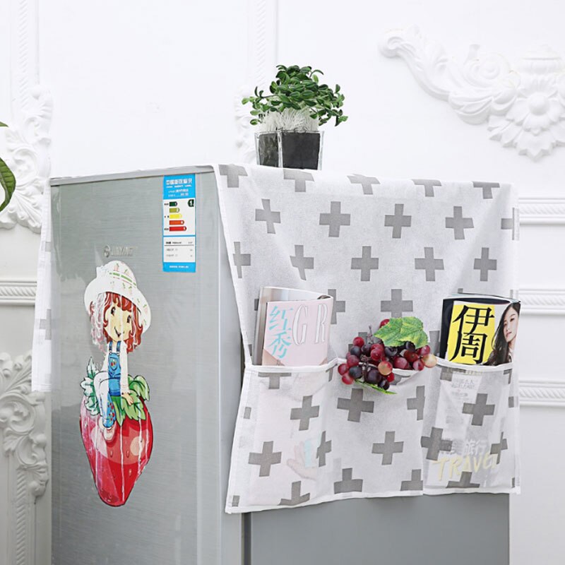 Diniwell køkkenkøleskab støvbetræk støvtæt og røgbeskyttelse non-woven stof støvbetræk med 6 opbevaringsposer