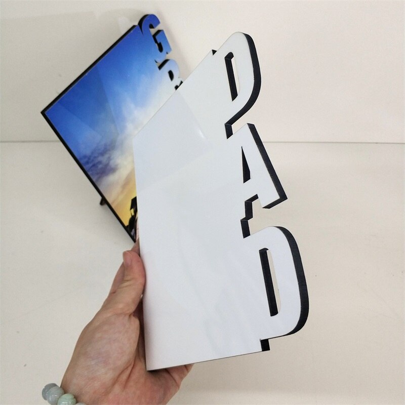 "Vader Moeder Grad" 5 Stks/partij 180*150*5 Mm Blank Sublimatie Mdf Foto Plaat Diy voor Vaderdag Sublimatie Inkt Transfer Print