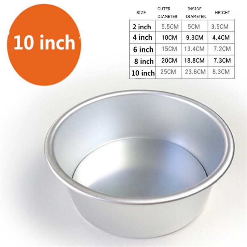 2/4/6/8/10 Inch Round Live Bottom Cake Mold Baking Mold Bread Decoration Non-stick Home Kitchen Oven Baking Tool Tray 1PCS: 10 inch