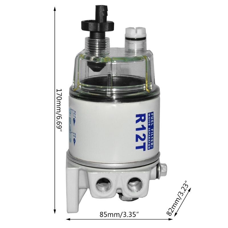 R12t brændstof vand separator filter motor til auto dele komplet kombinationsfilter kop  n0hb