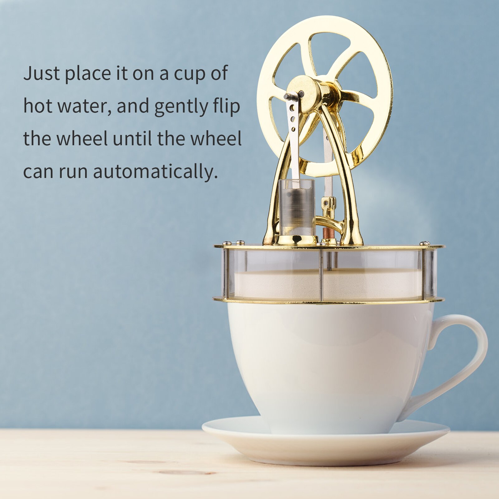 Low Temperature Stirling Engine Assembled Electricity Generator Heat Experiment Physical Generator Model Science Experiment Toy