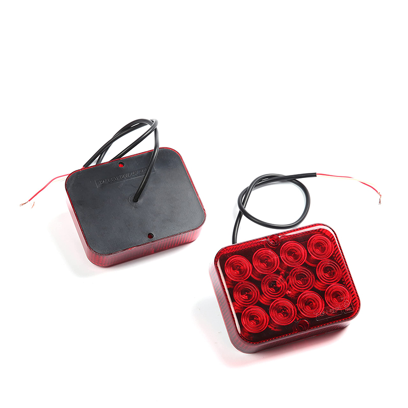 AOHEWEI 2 luces antiniebla traseras LED para remolque luz antiniebla roja 12 V 24 V impermeable para coche remolque caravana camión
