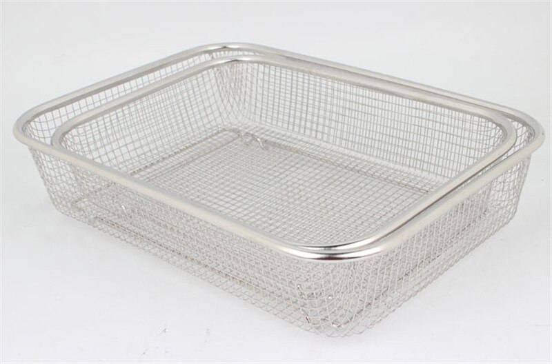 Colador cuadrado grueso de acero inoxidable, frutas y verduras rectangular utensilio de cocina para lavar, cesta de lavado para fregadero de cocina