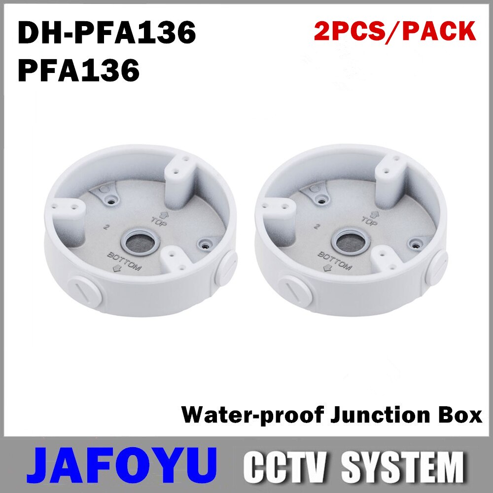 2 stk/pakke pfa 136 vandtæt samleboks dh-pfa 136 til ip kamera hdcvi kamera ptz cctv kamera sikkerhedskamera mini dome kamera