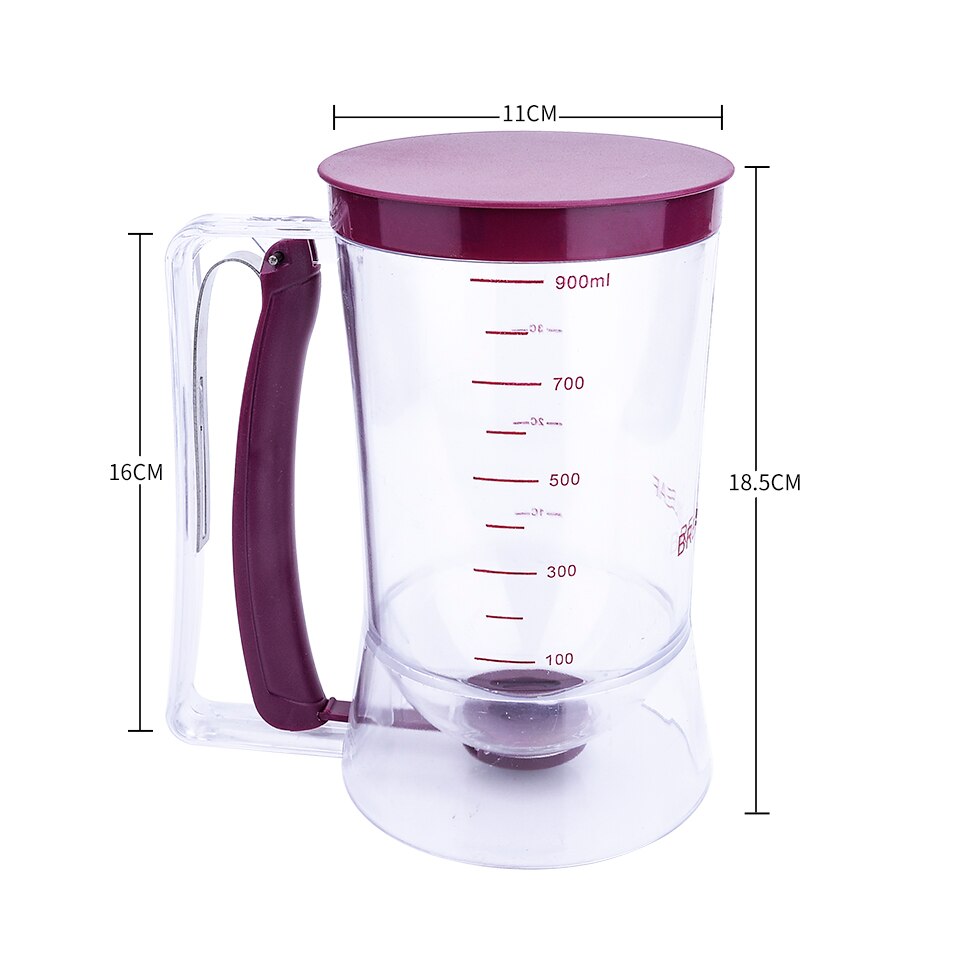 Dispensador de masa para panqueques, herramienta de cocina para hornear pasteles, cupcakes, Donut, Waffle del fabricante, máquina para rosquillas
