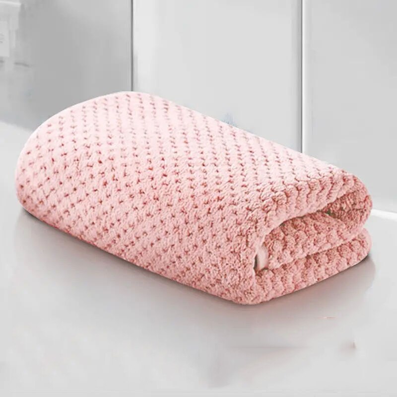 Face Towel Microfiber Super Absorbent Soft Solid Color Skin-friendly Hand Quick Drying Bathroom Shower Hair 35*75cm Towels Adult