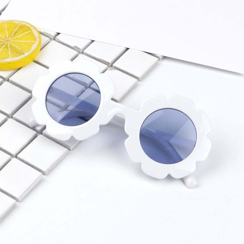 6 Farben Kunststoff Rahmen Brille Kleinkind freundlicher Brillen Sommer Baby freundlicher Sonnenbrille: Weiß