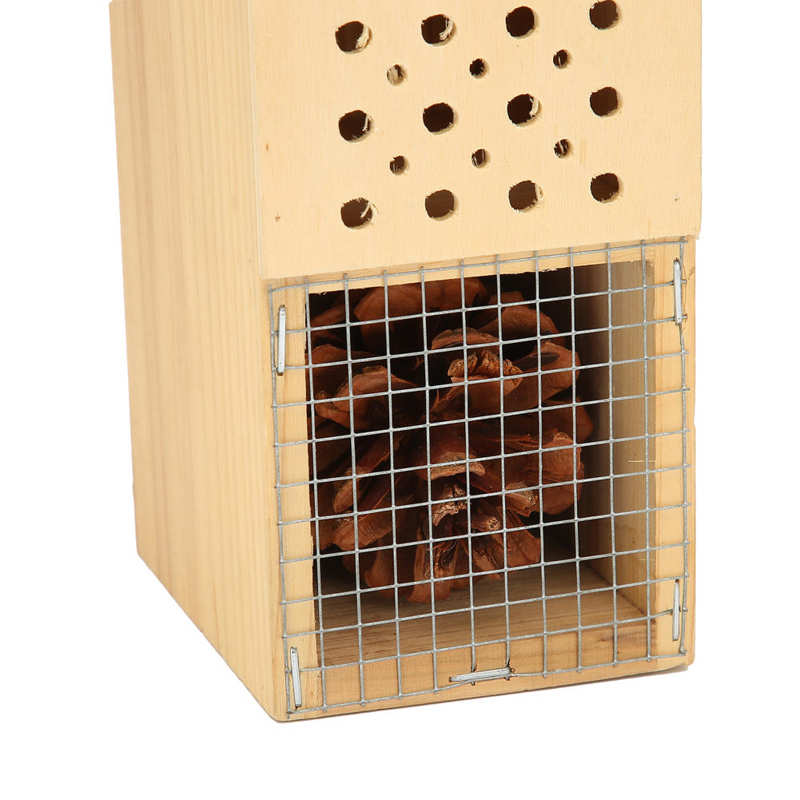 Wooden Insect Boxes Insect Bee Hotel House Insect House Hanging Bee Hotel Nests Shelter for Indoor Outdoor Garden Supplies