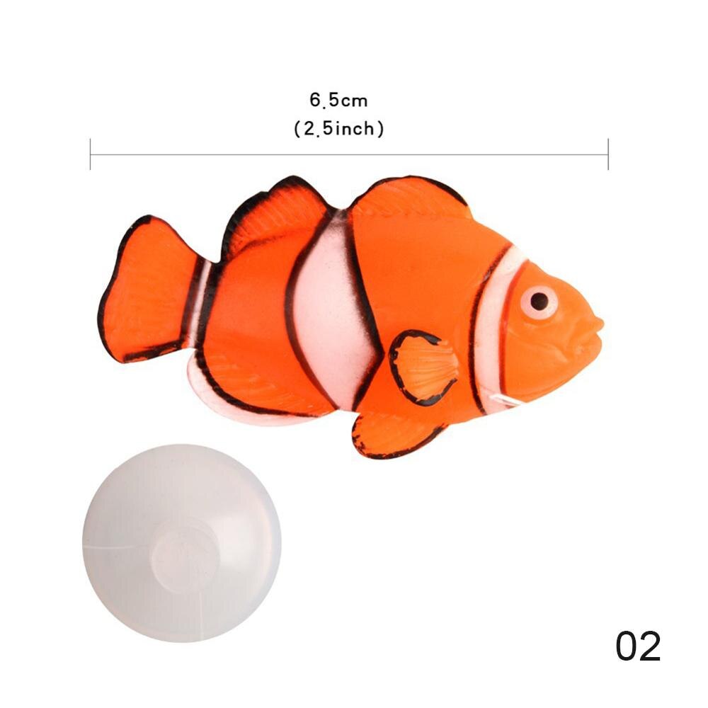 Glow In The Dark Kunstmatige Aquarium Goudvis Ornament Aquarium Kwallen Voor Tuinornament Aquarium Decoratie: Bruin