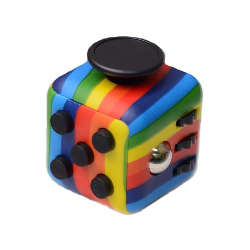 Finger Fidget Toy Anxiety Stress Relief Dice Sensory Toy For Adult / Kids Decompression Adhd Special Needs Autism Toy With Box: D