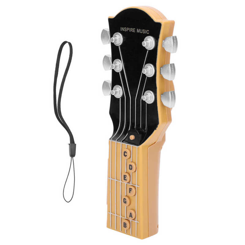 Gitarre Luft Gitarre Infrarot Induktion Simulation 7 Akkorde Tragbare Spielzeug Musical Instrument Zubehör Beste: Schwarz