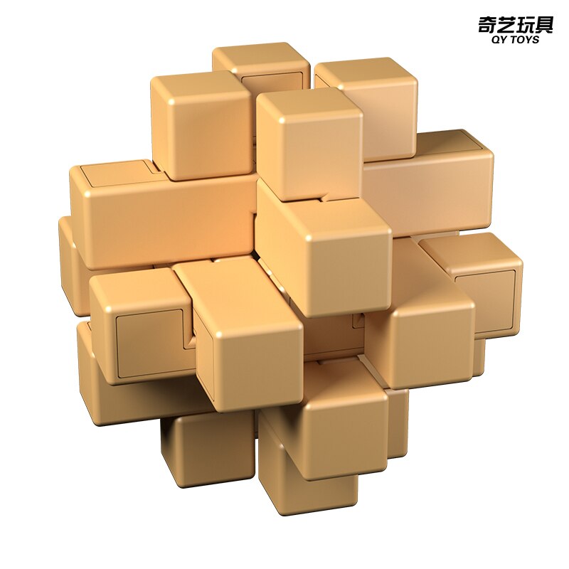 Qiyi Magic Iq Brain Teaser Kong Ming Lock Bundel Set 3D Abs Plastic Elkaar Grijpende Burr Puzzels Game Speelgoed Bamboe Voor volwassenen Kinderen: jin shape lock