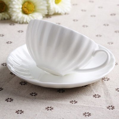 Roligt glödande rosa söt porslin kopp och fat keramik enkel te uppsättningar moderna kaffekoppar tazas para cafe: Stil 11