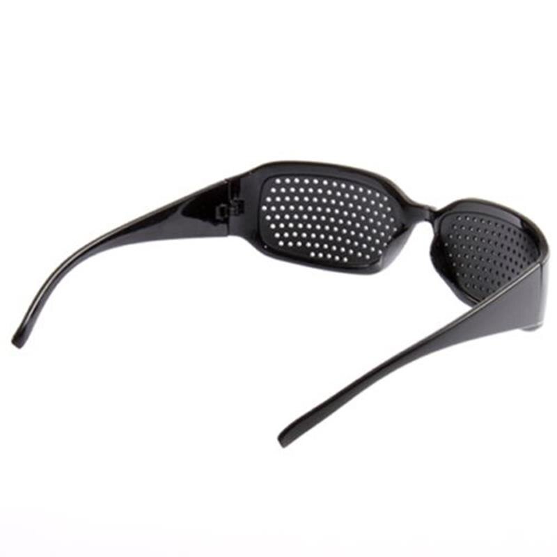 TiOODRE Black Unisex Vision Care Pin hole Eye Exercise Eyeglasses Pinhole Glasses Eyesight Improve Plastic