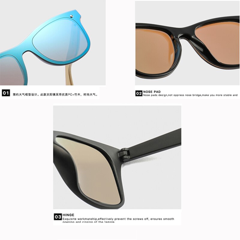 Natuurlijke Houten Zonnebril Mannen Zonnebril Vrouwen Brand Originele Vissen Bril UV400 11-KP1581
