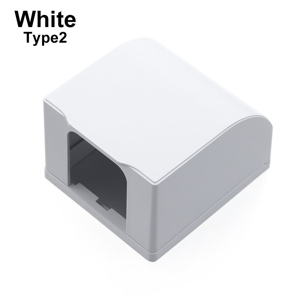 Supplies Splash-Proof Box Wall Socket Waterproof Box Protection Socket Switch Protective Cover Electric Plug Cover: White-Type2