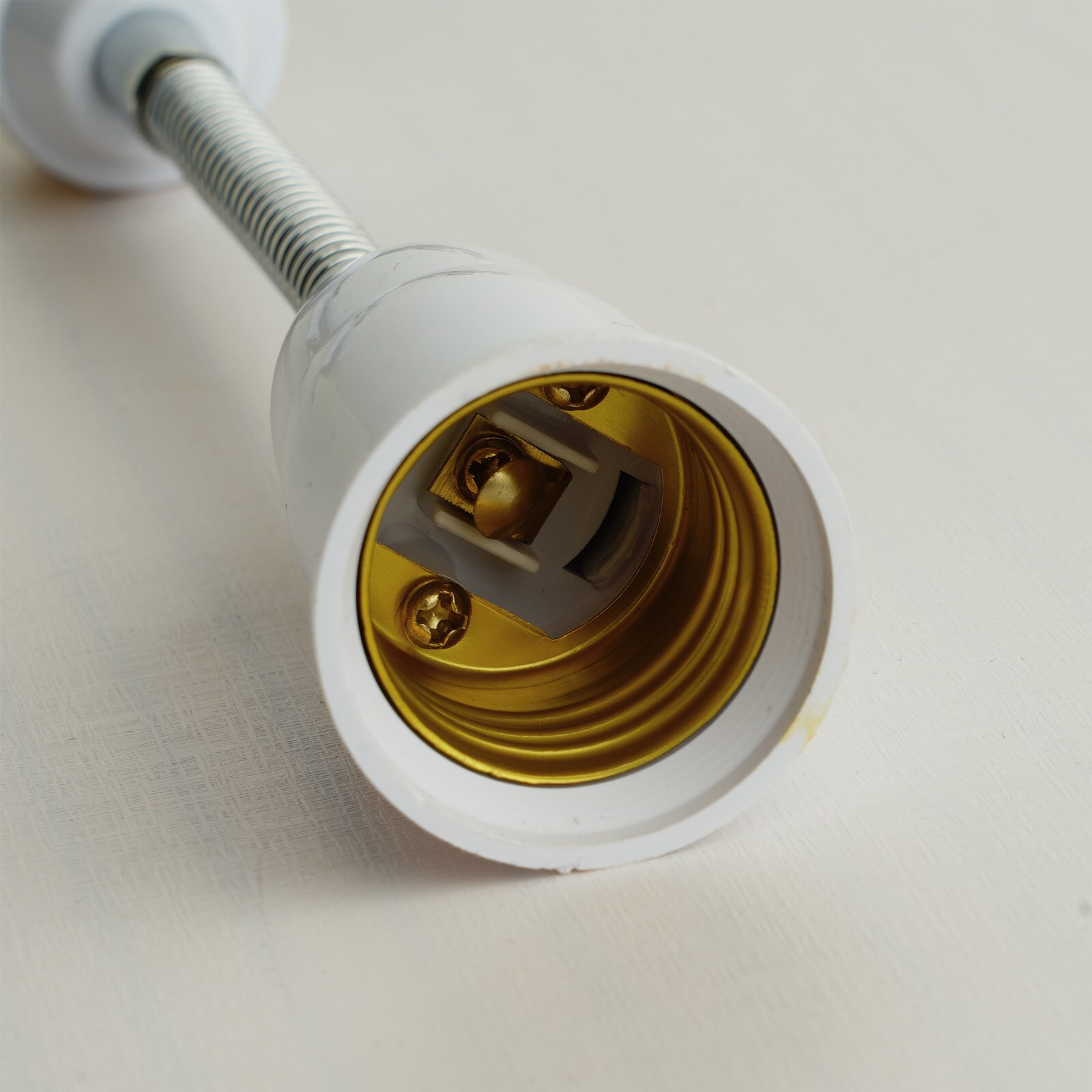 4Pcs Household Bulb Extender Light Lamp Extension Adapter Bendable PVC Screw Base Extenders Home Light Fixtures Socket Converter