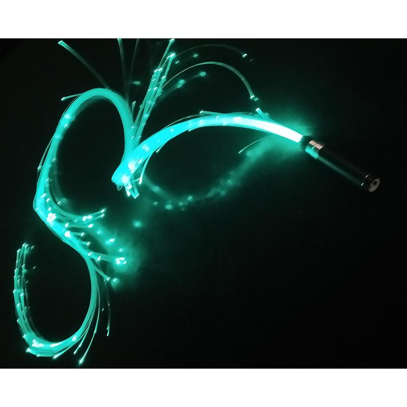 LED Licht Optik Fiber Lichter 17,8 m 3 Modi Fiber Optik Peitsche LED Beleuchtung Lange Lampe Lebensdauer Beleuchtung tanzen Hand seil Licht: Eis Blau