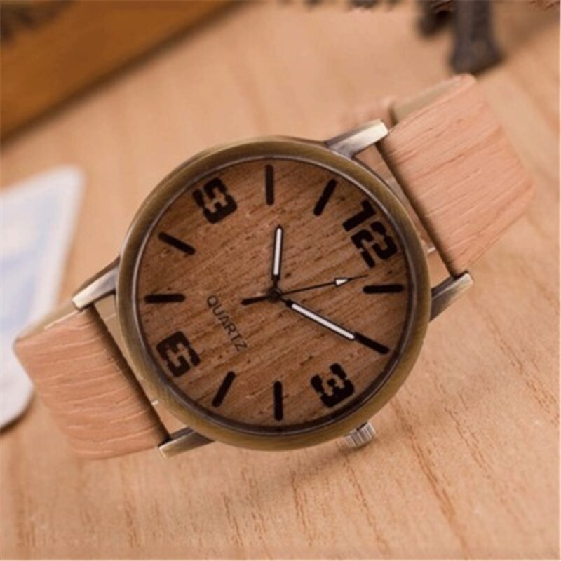 Mode creatieve vrouwen Houten horloges voor vrouwen meisje Dames Jurk Horloges Naties Quartz Horloge mannen Relogio masculino: wen 4